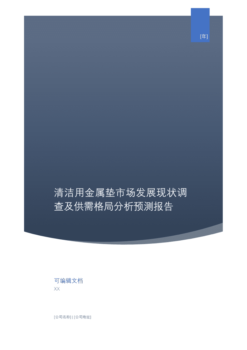 清洁用金属垫市场发展现状调查及供需格局分析预测报告